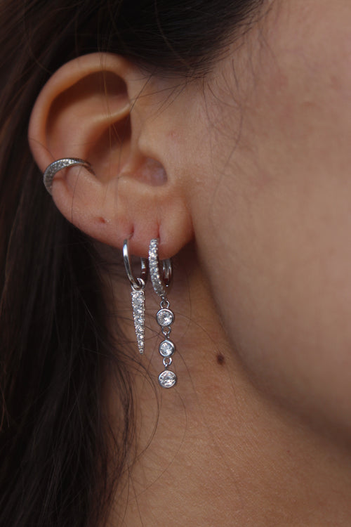 Argolinha com Ponta Cravejada de Zircônia